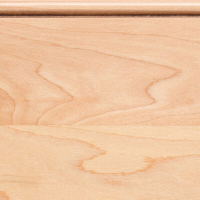 Natural Burnt Sienna Glaze and Highlight on maple