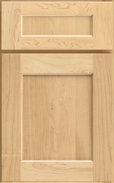 Natural on maple with Five Piece drawer front